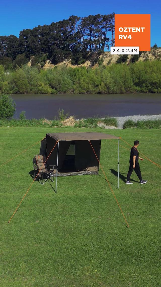 Oztent set up