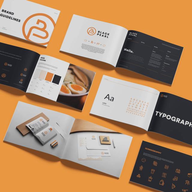 Black Pearl Cafe Branding